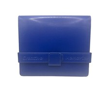 Creative Memories Blue Photo Album Organizer with Beige Fabric Interior Scrapboo