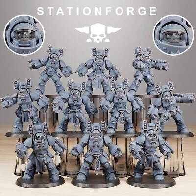 STATION FORGE Socratis Support Vanguard Marines x6, División Espacial, Stationforge