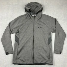 Nike Hoodie Mens XL Therma Flex Showtime Gray Basketball Full Zip Warm Up 925604