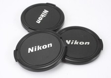 NIKON 62MM FRONT CAPS, PLASTIC BUTTON, LOT OF THREE/189436