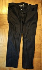 Pre-owned PATRIZIA PEPE Dark Midnight Navy Blue STRETCH COTTON JEANS 38 38x31