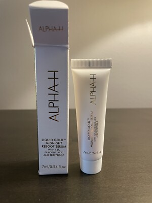 Alpha H Liquid Gold Midnight Reboot Serum 7 ml .24 fl oz Travel Size NIB
