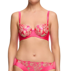 Dita Von Teese Roseabelle Lace Underwire Bra Pink Size 32C  00282