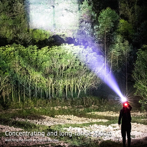 500000LM LED Headlamp Rechargeable Headlight Zoomable Head Torch Lamp Flashlight - Picture 12 of 12