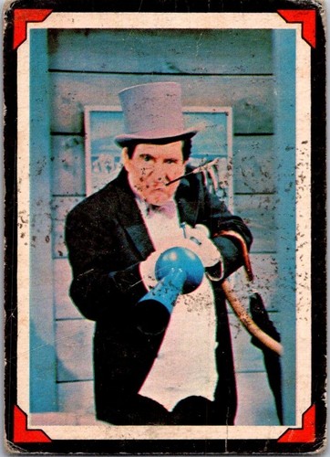 1966 OPC Batman Riddler Back #33 The Pudgy Penguin