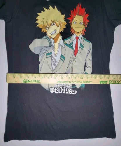 Hot Topic My Hero Academy Womens Black T Shirt With Graphic Print Size Medium - Picture 7 of 9