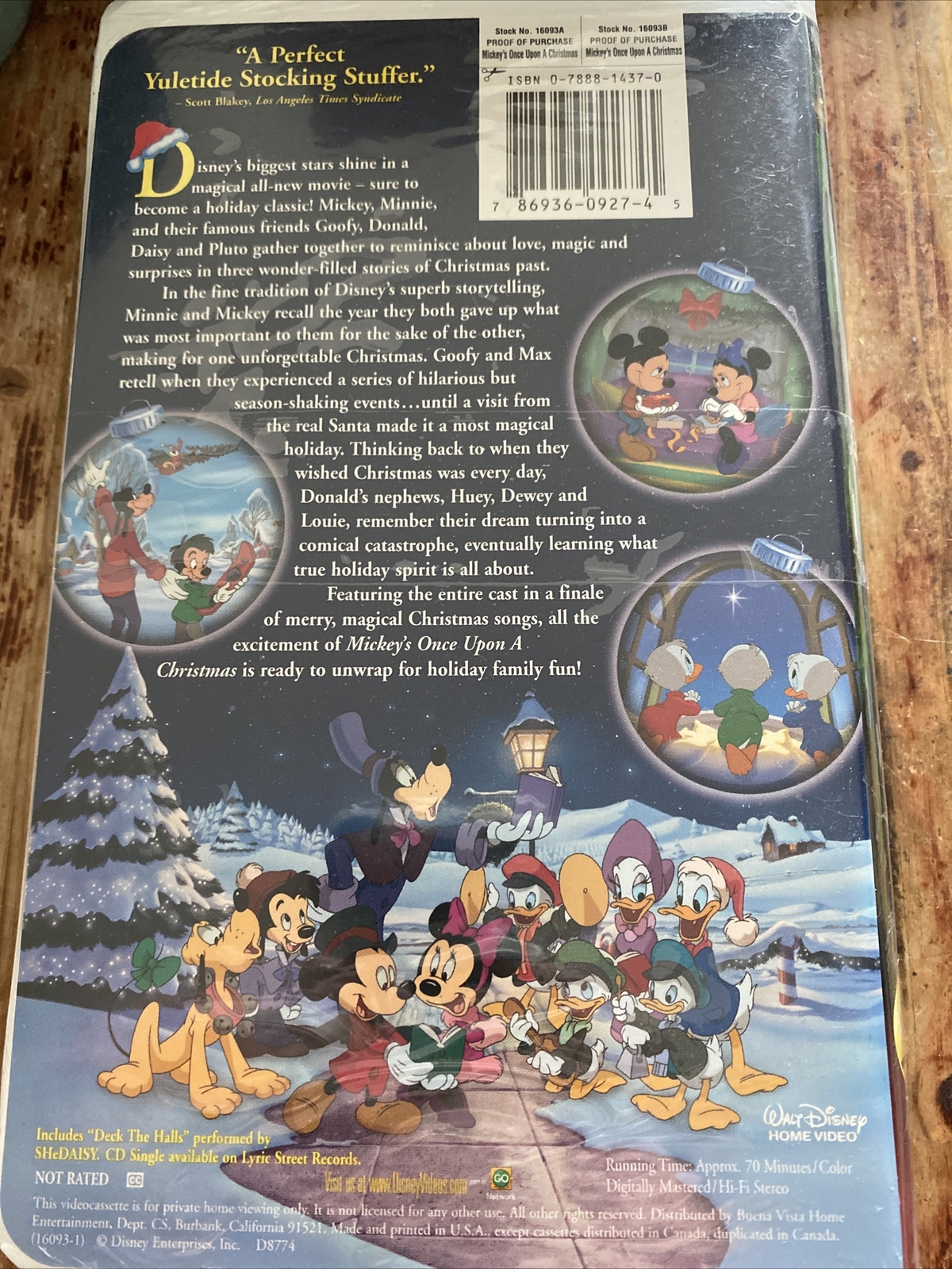 Once Upon A Christmas Vhs , Disney’s Mickey’s Once Upon a Christmas on ...