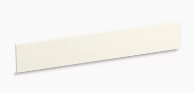 Kohler K-96126 Sink Backsplash Tile Shower Knee Wall Cap, Solid Surface, Biscuit