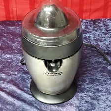 Cuisinart CCJ-100 Small Stainless Steel and Black Orange Citrus Juicer Electric