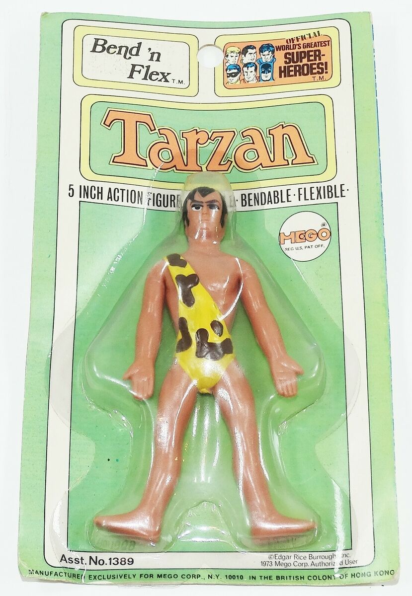 Mego Tarzan Vintage Bend and Flex 5” Action Hero Mint in Mego Tarzan Vintage Bend and Flex 5” Action Hero Mint in