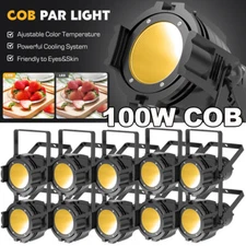 100W COB LED Par Light DMX Audience Blinder Light Warm Cool White Stage DJ Light