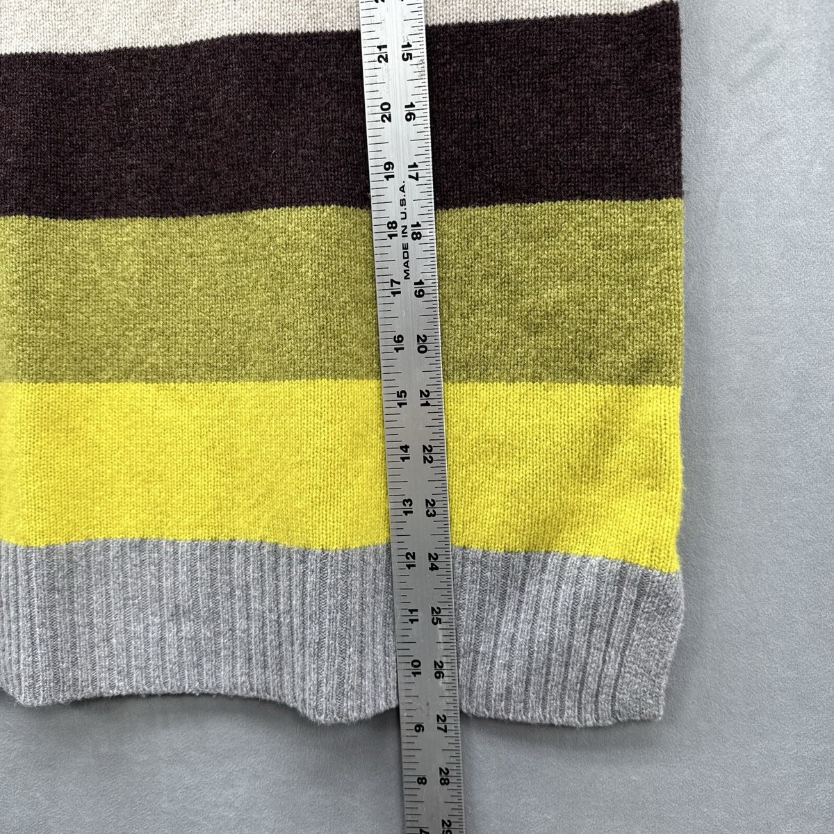 Tabitha Webb Lambswool Sweater Colorful Stripes Oversized Slouchy