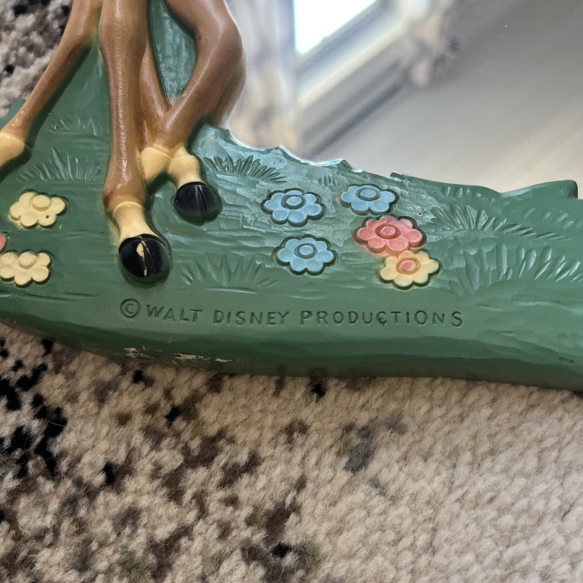 WALT DISNEY PRODUCTIONS ディズニー　ヴィンテージ　花瓶 Vintage Walt Disney Productions Bambi Wall Mirror Frame 1960s