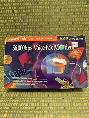 SMARTLINK 56,000bps Voice Fax Modem V.90 PCI BUS - New - Open Box