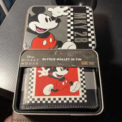 Disney Mickey Mouse Bi-Fold Wallet Tin MKY 28 Concept One Brand New W Tags