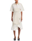 3.1 Phillip Lim Lace Trim Belted Shirt Dress MSRP $695