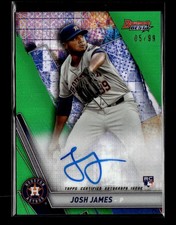 2019 Bowman's Best #B19-JJ Josh James Best of 2019 Auto Green Refractor #/99