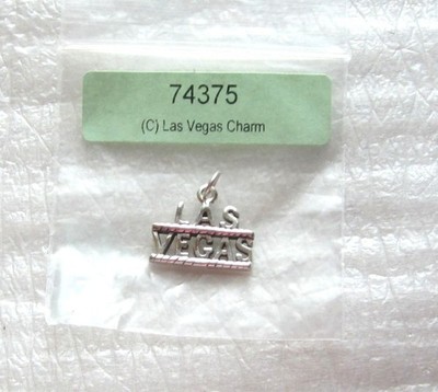 Sterling Silver 925 Las Vegas .925 Silver Charm Pendant New Jewelry