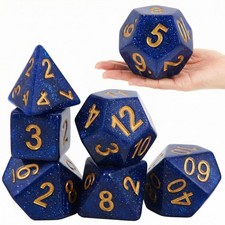 Arrowbash 6 Pcs Jumbo Polyhedra Dice 3.94 Inch Jumbo Foam Polyhedral Dice 6 Set