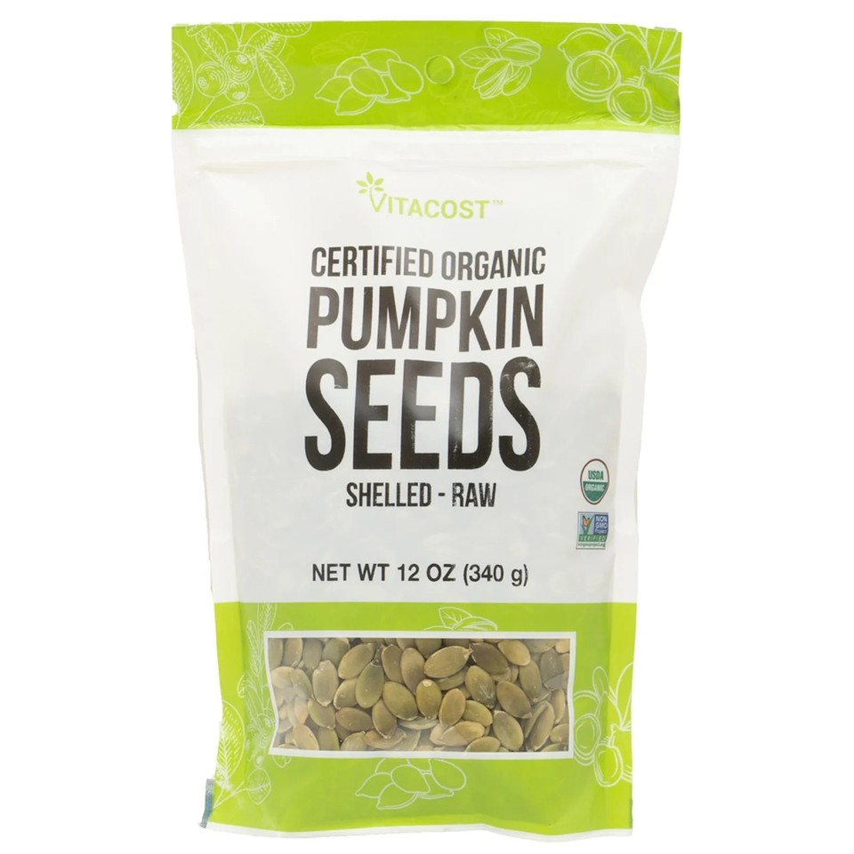 Organic Pumpkin Seeds, Shelled, 12 oz (340 g)