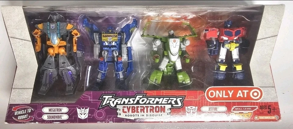 Transformers Cybertron 4-pack Megatron Soundwave Jetfire Optimus Prime USA 2006 - Image 2 of 4