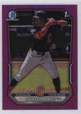2026 Bowman Chrome Prospects Fuchsia Refractor 79/199 Dauri Fernandez 1e8e
