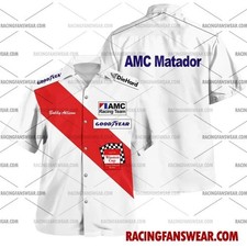 Bobby Allison Nascar Racing 1975 Uniform Apparel Clothe Hawaiian Polo Shirt