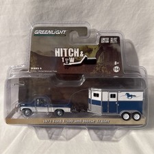Greenlight Hitch & Tow 1972 FORD F-100Pickup Truck and Horse Trailer / MIB  B08