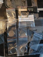 Horlogerie , lot De 6 Verre En Plexy Plat Pour Montre Ø  35,07 mm - VEI/8