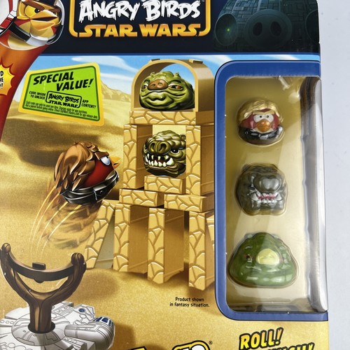 Angry Birds Star Wars Jenga Tatooine Battle Game - MILLENNIUM FALCON SLINGSHOT! - Picture 7 of 7
