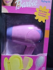 2001 Mattel (Remington) Barbie hair styling And Hairdryer Set NIB