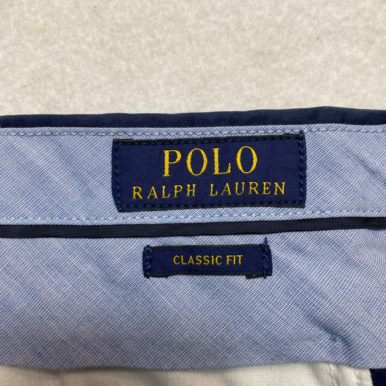 Polo Ralph Lauren Shorts Mens 37 Waist 9 Inseam Navy Blue Classic Fit Chino thumbnail 2