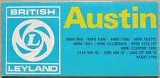 AUSTIN RANGE Sales Leaflet Feb 1974 FRENCH TEXT Mini Matic Cooper Maxi 1100 ++