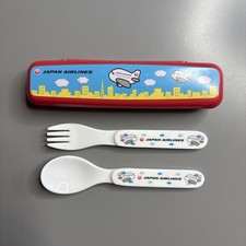 Japan Airlines Kids cutlery spoon and fork plastic toddler baby