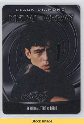 2025 James Bond Black Diamond Metal Array Benicio Del Toro as Dario READ ob9