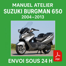 Manuel Atelier Suzuki 650 Burgman 2004-2013 Revue Technique Moto RMT CD PDF