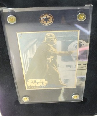 Star Wars Trilogy 24k Gold Collectibles Cards Darth Vader Obi Wan