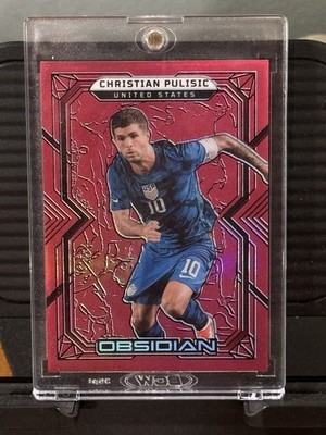 2022-23 Panini Obsidian Christian Pulisic Red Electric Etch /10 #190