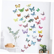 Peel and Stick Wall Decals for Girls Bedroom Nursery Room Watercolor Butterfly