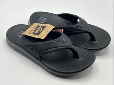Reef Men's Size 6 Flip Flop Sandals Black Grey Black New with Tags!