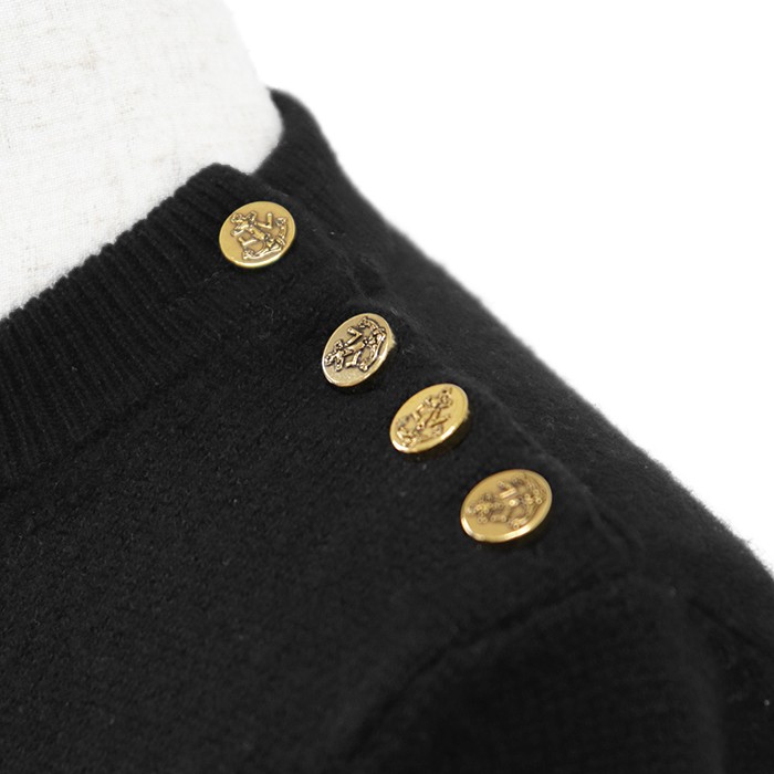 LOUIS VUITTON Knit Dress 100% Cashmere S/S Black Women Size Small 2020SS thumbnail 3