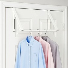 Heavy-Duty Over The Door Drying Rack Foldable, Over Collapsible Hanger Hooks