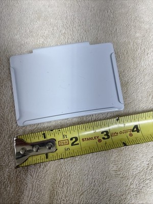 Get Organized - Reusable Basket White Label Holder Metal 3.5in X 2.5in