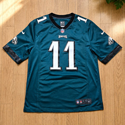Nike On Field NFL Philadelphia Eagles Wentz 11 Trikot Herren L grün Kurzarm