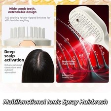 Electric Spray Air Cushion Massage Comb,Self-Cleaning Anti-Tangle Electric Brush