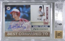 2011 Donruss Elite Extra Edition Signatures 15/25 Bubba Starling BGS 9 Auto u2h