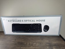 NEW Sealed Box- Vivitar QUB Works 2.4 Ghz Wireless Keyboard  Optical Mouse
