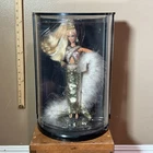 Bob Mackie Gold Barbie Doll w display case NRFB Complete 1990 5405