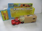 Matchbox Lesney King-Size K-18 Articulated Horse Box- GRAY rear interior, boxed