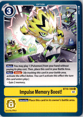 Impulse Memory Boost! Xros Encounter Regular BT10-100 C NM